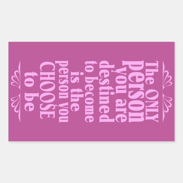 Motivational CHOICE stickers (Front)