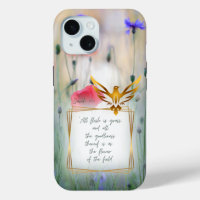 Motivational Christian Nature Flowers Gold Dove