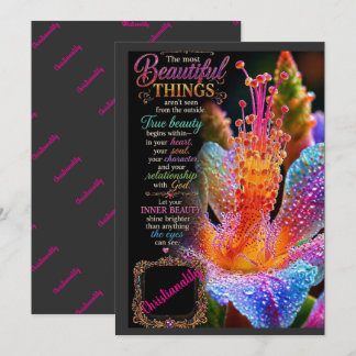 MOTIVATIONAL CHRISTIANALITY THANK YOU CARD