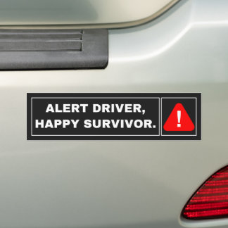 Motivational Classic Safety Advice Bumper Sticker