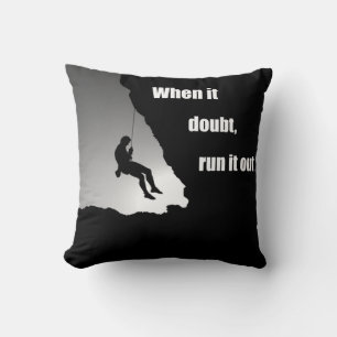 Motivational climbing rockclimbing cushion