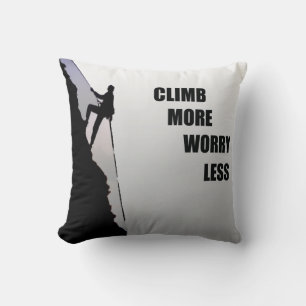 Motivational climbing rockclimbing cushion