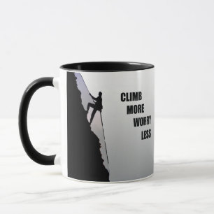 Motivational climbing rockclimbing mug