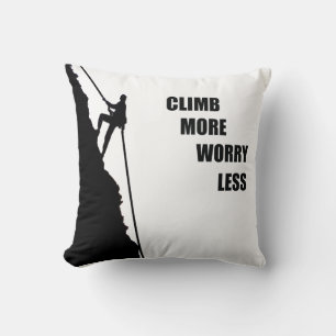 Motivational climbing rockclimbing saying cushion