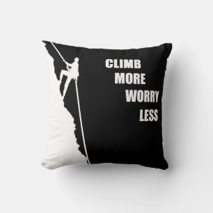 Motivational climbing rockclimbing saying cushion