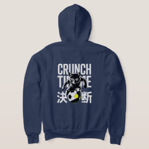 Motivational Crunch Time Soccer Cat For Athletes Hoodie