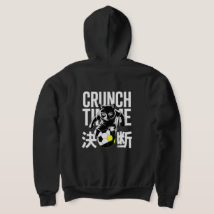 Motivational Crunch Time Soccer Cat For Athletes  Hoodie