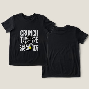Motivational Crunch Time Soccer Cat For Athletes Tri-Blend Shirt