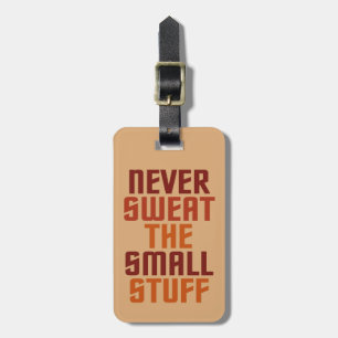 Motivational custom luggage tag