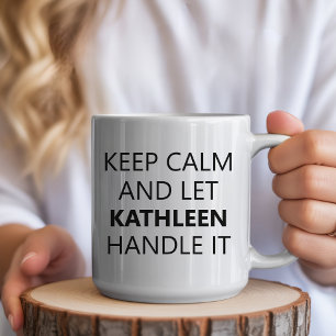 Motivational Custom Name Mug for Women or Men