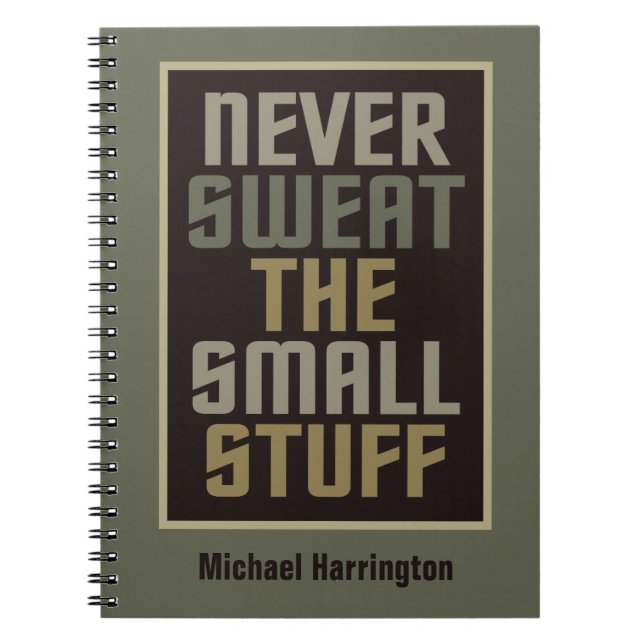 Motivational custom name notebook (Front)
