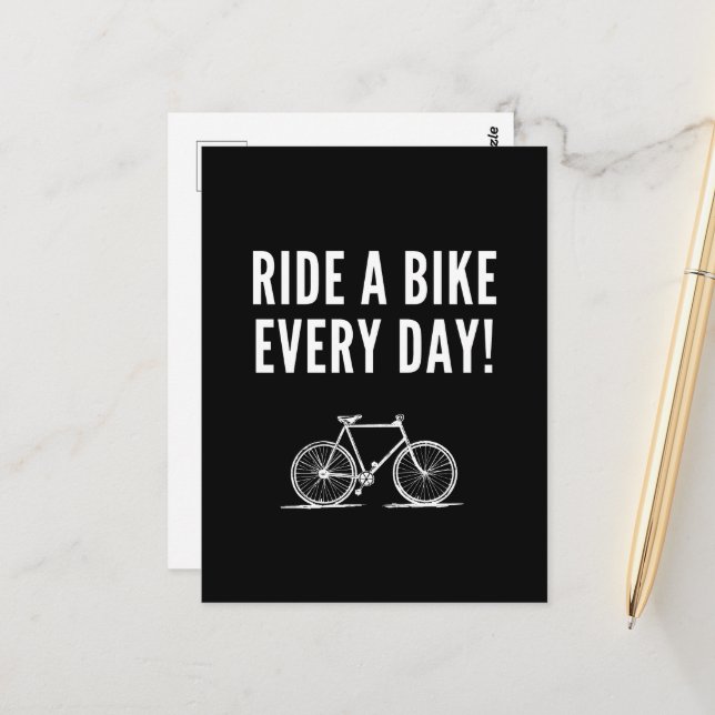 Motivational cycling postcard (Front/Back In Situ)