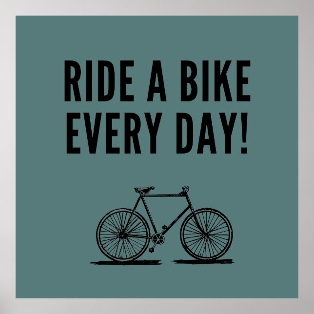 Motivational cycling poster (Front)