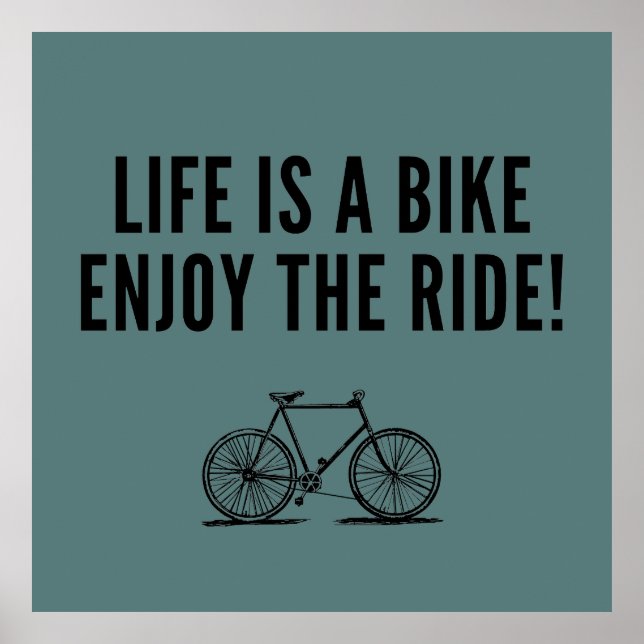 Motivational cycling poster (Front)