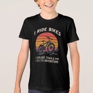 Motivational Cycling Quote for Adventure Lovers Tri-Blend Shirt