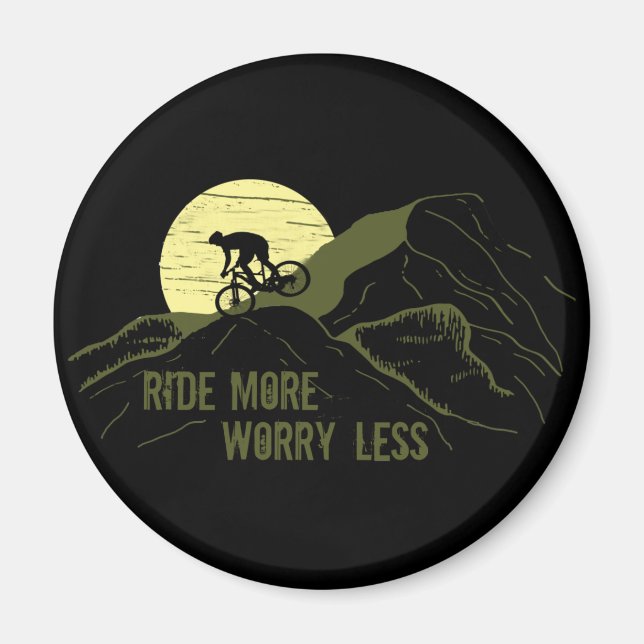 Motivational cycling quotes magnet (Front)