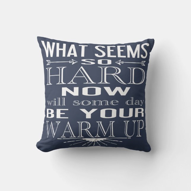 Motivational Dance Fitness Quote CHOOSE YOUR COLOR Cushion (Front)