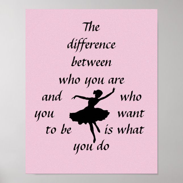 "Motivational Dancer" Poster (Front)