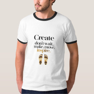 Motivational Design on Basic Ringer T-Shirt