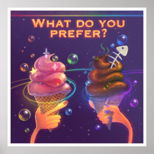 Motivational digital art as a poster