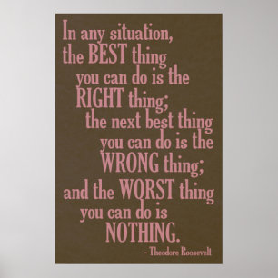 Motivational “Do Something” Quote poster