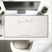 Motivational Dream Plan Do Calligraphy Beige