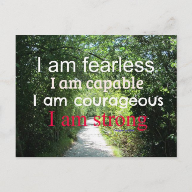 Motivational Encouragement Postcard (Front)