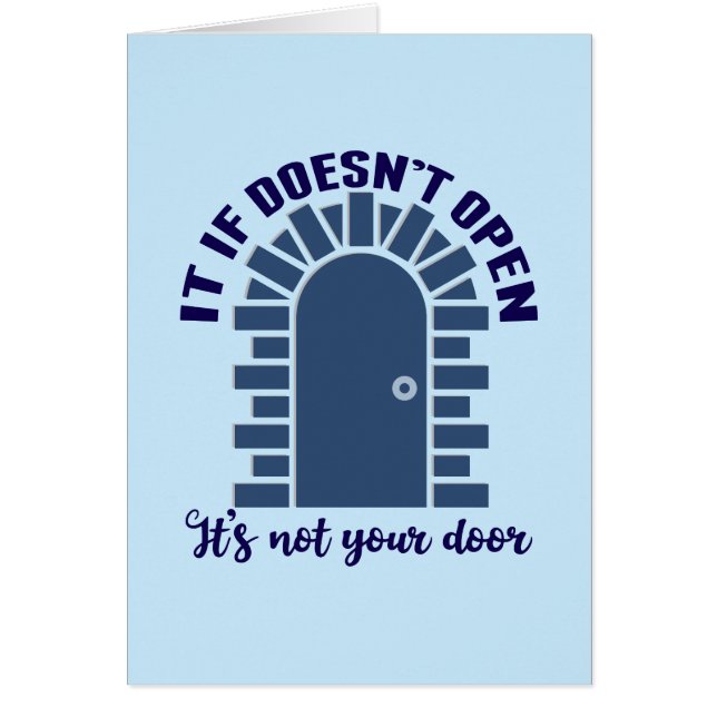 Motivational Encouragement Quote Card (Front)