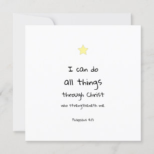 Motivational Encouraging Bible Verse Quote Card