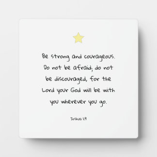 Motivational Encouraging Scripture Bible Verse Plaque