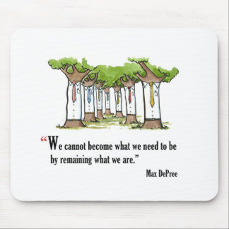Motivational exam quote by Max DePree - Mouse Pad