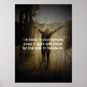 Motivational Female Fitness Gym Poster