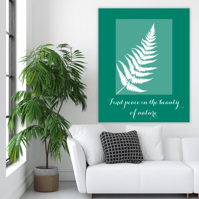  Motivational fern Boho green Wall Art (Creator Uploaded)