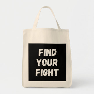 Motivational Find Your Fight Quote Art Tote Bag