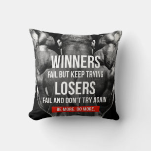 Motivational Fitness Gym Cushion