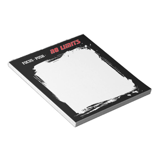 Motivational Fitness Notepad (Angled)