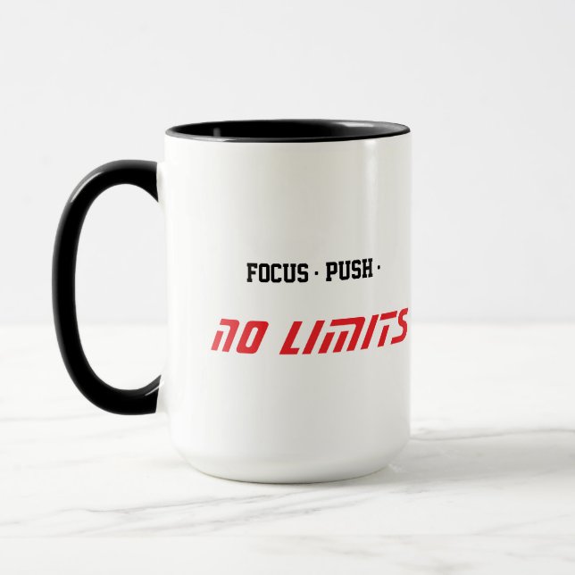 Motivational Fitness White Mug (Left)