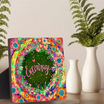 Motivational Floral Hearts Encourage Inspirivity Plaque<br><div class="desc">Inspirational Floral Trendy Encourage Easel Plaque– pretty, whimsical, and stylish artwork created to inspire and uplift. Colourful, pretty floral and heart design adds some positive vibes to your day. These fun easel plaques make great inspirational keepsakes for family, friends, coworkers, teachers, etc.. More modern, floral and motivational plaques in my...</div>