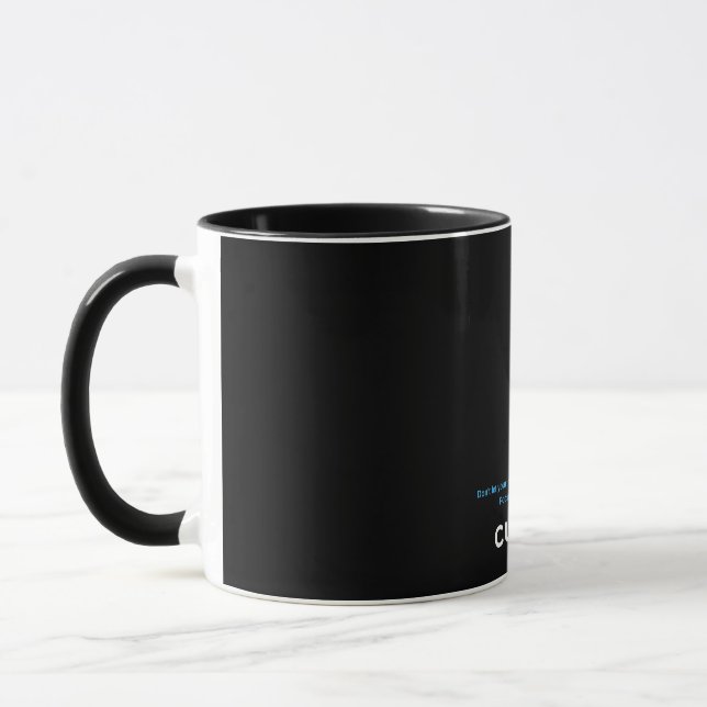 Motivational Focus Steps Ahead Quote – Minimalist  Mug (Left)