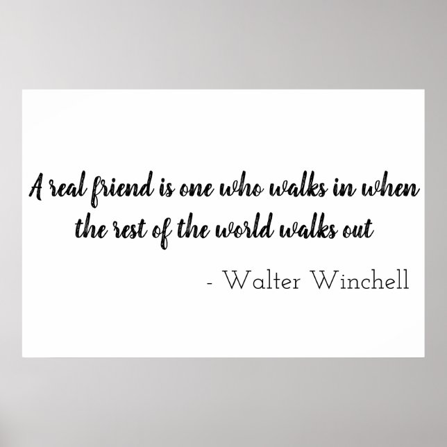 ❤motivational friends quote❤ poster (Front)