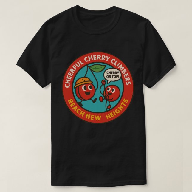Motivational Fruit Adventure Climbing T-Shirt (Design Front)