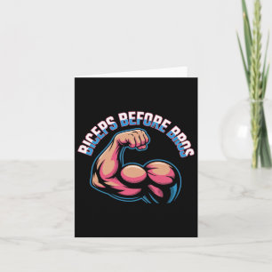 Motivational Funny Gym Humour Biceps Gains Biceps  Card