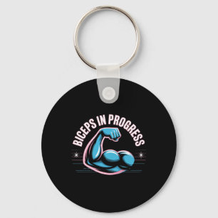 Motivational Funny Gym Humour Biceps Gains Biceps  Key Ring