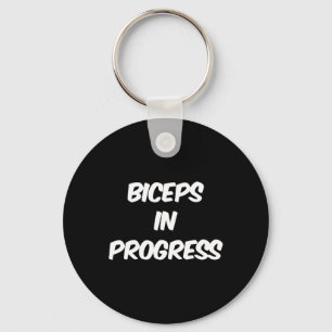 Motivational Funny Gym Humour Biceps Gains Biceps Key Ring