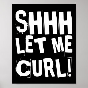 Motivational Funny Gym Humour Biceps Gains Shhh Le Poster