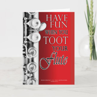 Motivational Gifts for Marching Bands - Flutes Card