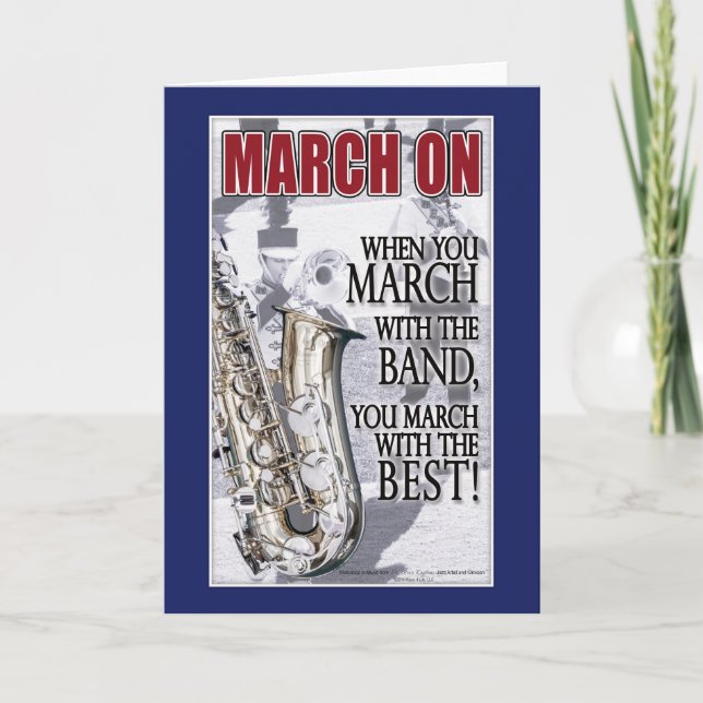 Motivational Gifts for Marching Bands Members Card (Front)