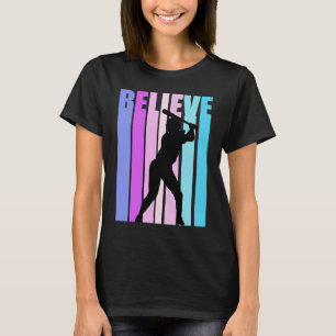 Motivational Girls Baseball Birthday Team Coach Pl T-Shirt