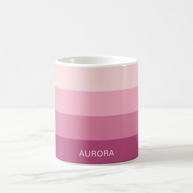 Motivational Gradient with Custom Name  Coffee Mug (Center)