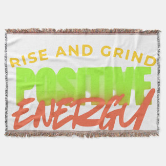 Motivational Graphic throw fleece blanket